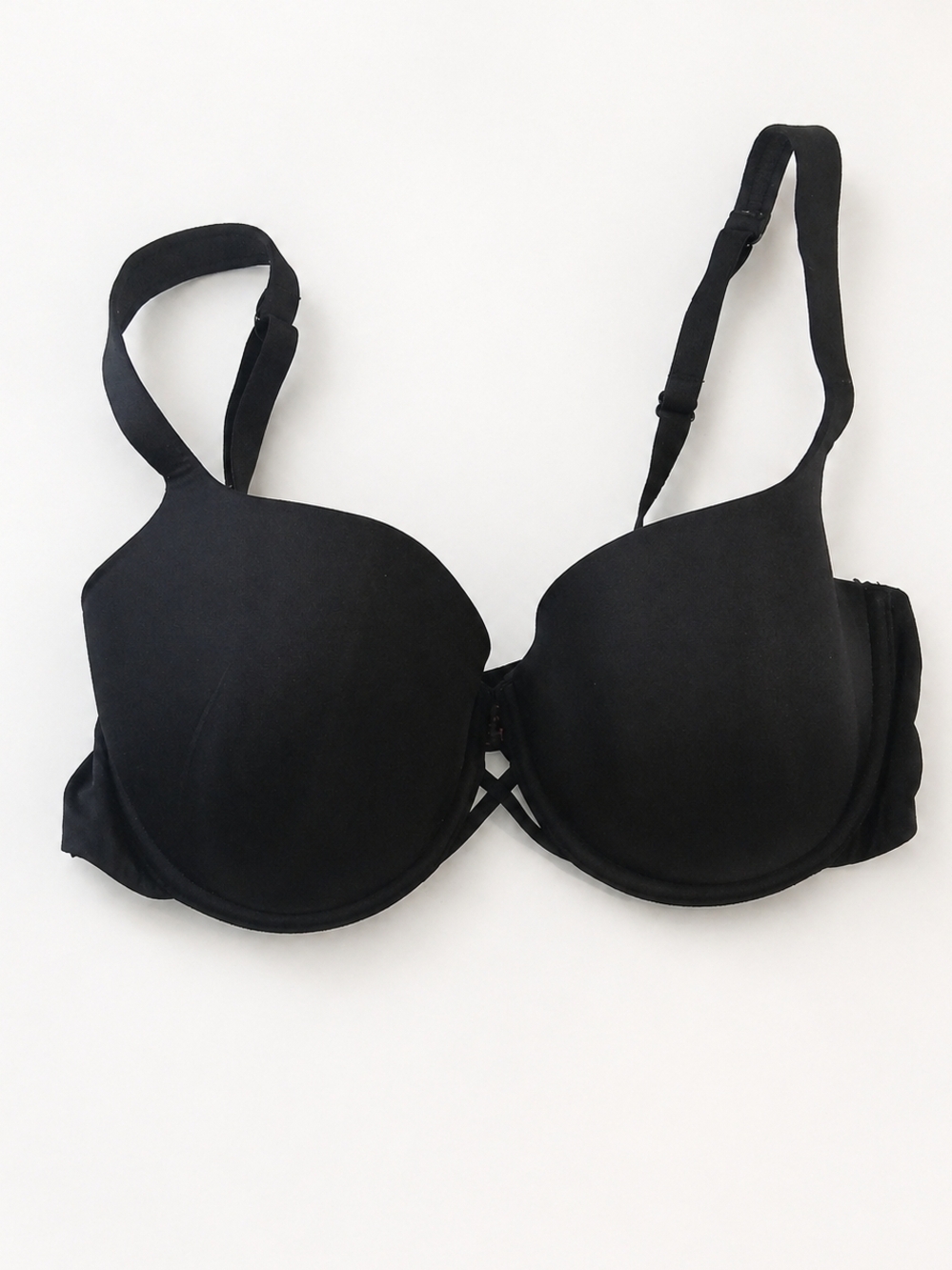 La Senza Black T-Shirt Bra 36C Lightly Lined Underwire Everyday Comfort Casual